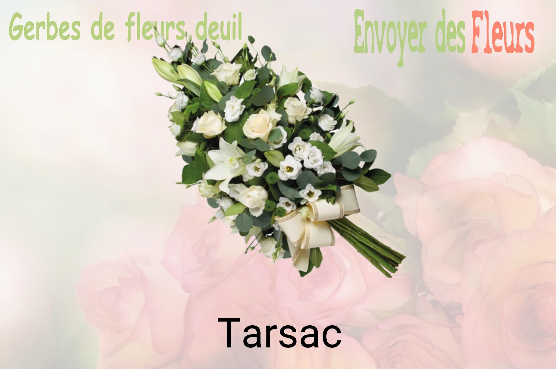 Gerbe de fleurs de deuil livrée à Tarsac